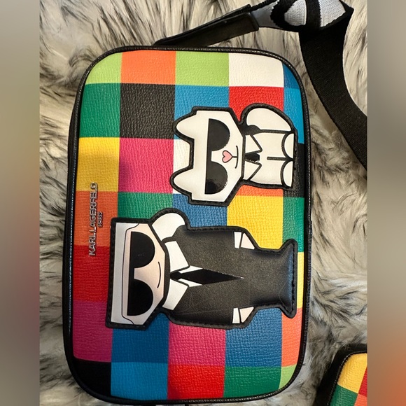 NWT- Karl Lagerfeld - Paris Maybelle Crossbody With Pouch - Picture 5 of 8